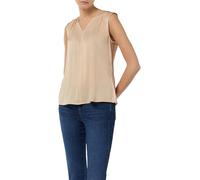 Comma Damen Satiniertes Top aus Viskosemix Bluse