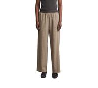 COMMA Damen Schlupfhose - Wide Leg, Karomuster, Elastikbund