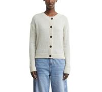 COMMA Damen Strickjacke aus Alpaka-Mix - Regular Fit, Rundhalsausschnitt, Knopfleiste