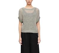 COMMA Damen Strickpullover - Loose Fit, Ajourstrick, U-Boot-Ausschnitt
