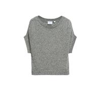 comma - Kurzarm-Strickpullover beige/grau - Gr. - L
