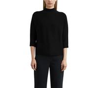 COMMA Damen Strickpullover mit Stehkragen - Regular Fit, Feinstrick, 3/4-Arm mit Fledermausärmel