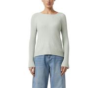 COMMA Damen Strickpullover - Slim Fit, Trompetenärmel, Rundhals