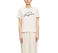 comma - T-Shirt beige - Gr. - 34