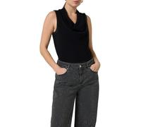 Comma Damen Top mit Wasserfallkragen T-Shirt