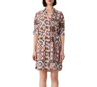 Kurzes Hemdblusenkleid mit All-over-Print orange|mehrfarbig 34