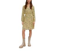 comma casual identity Damen Kleid gelb / honig / schwarz / weiß, Größe 40 gelb / honig / schwarz / weiß