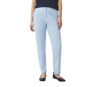 Comma Hose Elastische Cigarette-Pants mit Bügelfalte Blau Größe 44