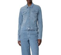 comma Jeansjacke mit Knopfleiste in Jeansblau, Größe 38