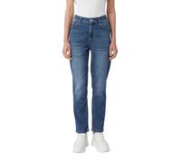 Straight-Jeans, Damen, Gr. 40, N-Gr, blau (blau used), Denim/Jeans, Obermaterial: 99% Baumwolle, 1% Elasthan, COMMA CASUAL IDENTITY, casual, straight fit normal, Jeans, mit hohem Bund (76168158-40) bl