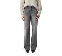 Elastische Jeans mit weitem Bein grau 38/LONG