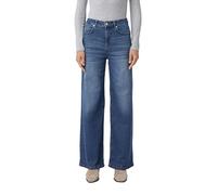 Loose-fit-Jeans "sorgt für eine moderne Silhouette", Damen, Gr. 42, N-Gr, blau (blau used), Denim/Jeans, Obermaterial: 99% Baumwolle, 1% Elasthan, COMMA CASUAL IDENTITY, casual, loose fit lang, Jeans,