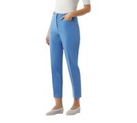 Comma Hose Damen Elegant mit Riegel und Knopf – Blau Größe 44