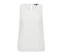 comma Elegantes Blusentop aus Spitze weiß 36