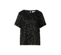 comma Blusenshirt mit Pailletten in Black, Größe 42