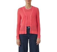 comma Cardigan aus Feinstrick mit V-Ausschnitt Koralle 38