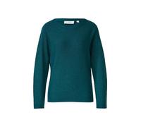comma - Feinstrick-Pullover aus Glitzergarn im Relaxed Fit blau/grün - Gr. - 34