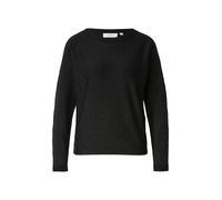 comma Strickpullover aus Viskose-Mix mit U-Boot-Ausschnitt in Black, Größe 34
