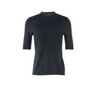 Kurzarmpullover COMMA Gr. 44, blau (navy) Damen Pullover (95012827-44) navy