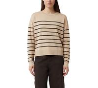 Feinstrickpullover aus Viskosemix mit Strukturstreifen 40 beige 2173301.80G9.40