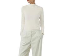 Comma Feinstrickpullover mit Rollkragen und Schlitz am Ärmel