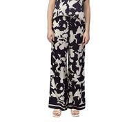 Comma Feminine Schlupfhose mit weitem Bein und All-Over-Print