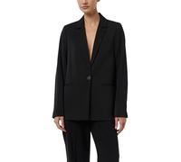 Comma Jackenblazer Oversize Schwarz Damen Gr.36 – tiefer V-Ausschnitt, 97% Polyester, 3% Elasthan