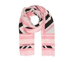 Comma Floral gemusterter Schal aus Modal- und Wollmix mit Fransen