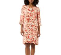 comma Knielanges Kleid mit Allover-Print in Rot, Größe 38