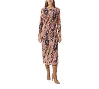 COMMA Gemustertes Meshkleid mit Raffung