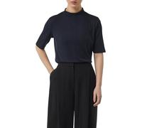 Comma Geripptes Jersey-Shirt mit Stehkragen