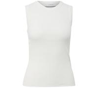 Stricktop COMMA, Damen, Gr. 34, weiß, Strick, Obermaterial: 80% Viskose, 20% Polyamid, unifarben, casual, körpernah hüftbedeckend, Rundhals, ohne Ärmel, Tops, aus Viskosemix im Slim Fit (27948206-34)