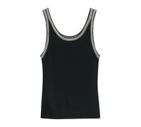 comma - Geripptes Stricktop schwarz - Gr. - 34
