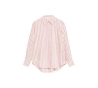 comma - Gestreifte Hemdbluse pink/weiß - Gr. - 34