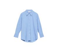 comma - Gestreifte Hemdbluse von comma im Loose Fit blau - Gr. - 42