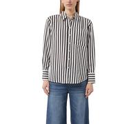 comma - Bluse braun|weiß - Gr. - 36