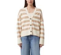 Comma Cardigan gestreift mit weitem Ärmelabschluss