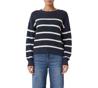 Strickpullover blau|creme S