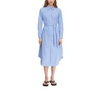 Comma Gestreiftes Hemdblusenkleid aus Popeline