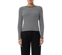 comma casual identity - T-Shirt schwarz|weiß - Gr. - 38