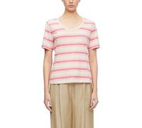 Comma Gestreiftes T-Shirt aus Baumwoll-Modal-Mix