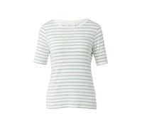 comma - T-Shirt weiß|petrol - Gr. - 42