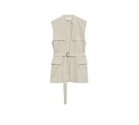 Melierte Utility-Weste aus Leinenmix 44 creme 2179729.93W7.44