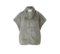 COMMA Gilet in Felloptik grau | M
