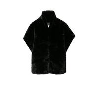 COMMA Gilet in Felloptik schwarz | S