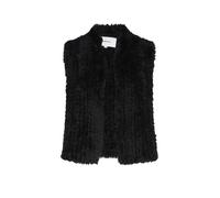 COMMA Gilet in Felloptik schwarz | XL