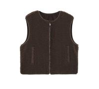 Comma Outdoor-Weste Wende-Weste aus Nylon mit Teddy Felloptik Braun Größe 40