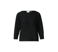 comma - Glitzergarn-Feinstrickpullover schwarz - Gr. - 38