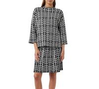 Comma Strickpullover Casual Identity Grafischer Jacquard Blau Größe 34