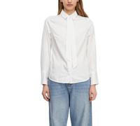 COMMA Bluse aus Stretch-Popeline mit abnehmbarem Krawatten-Detail
